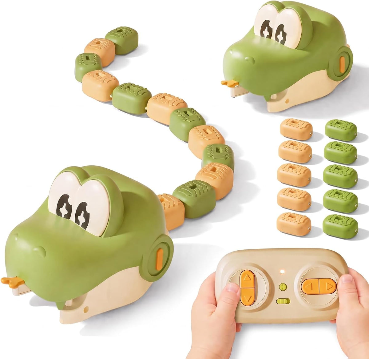 Magnetic Snake Game Toy Eating Itself with Sound & Light 